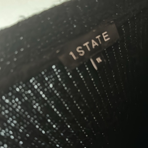 One state black puffed sleeve sweater. - Picture 5 of 6